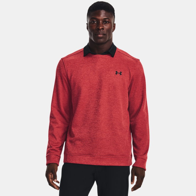 Haut à col ras du cou Under Armour Storm SweaterFleece pour homme Stadium Rouge / Noir S